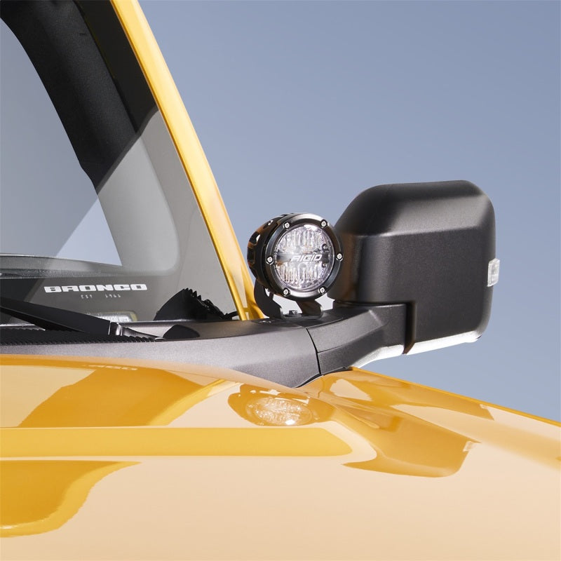 Ford Racing 2021+ Ford Bronco Mirror Mounted 4in Rigid LED Lights Kit | Ford Bronco (21-26) (M-15200K-BML)