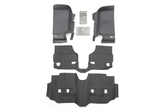 BedRug BedTred Floor Kit (FRONT): Jeep Wrangler JK (2007-2018) w/ Heat Shields