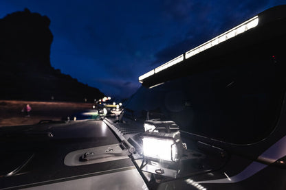 ORACLE Lighting Integrated Windshield LED Light Bar System: Jeep Wrangler / Gladiator (18-24)