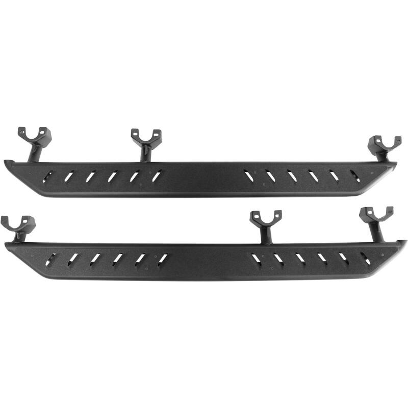 Westin Textured Black Triple Tube Rock Rail Steps: Jeep Wrangler (07-17) / Wrangler JK (18)