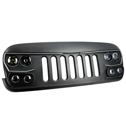 Oracle Lighting Vector Series Full LED Grille: Jeep Wrangler (2007-2017)