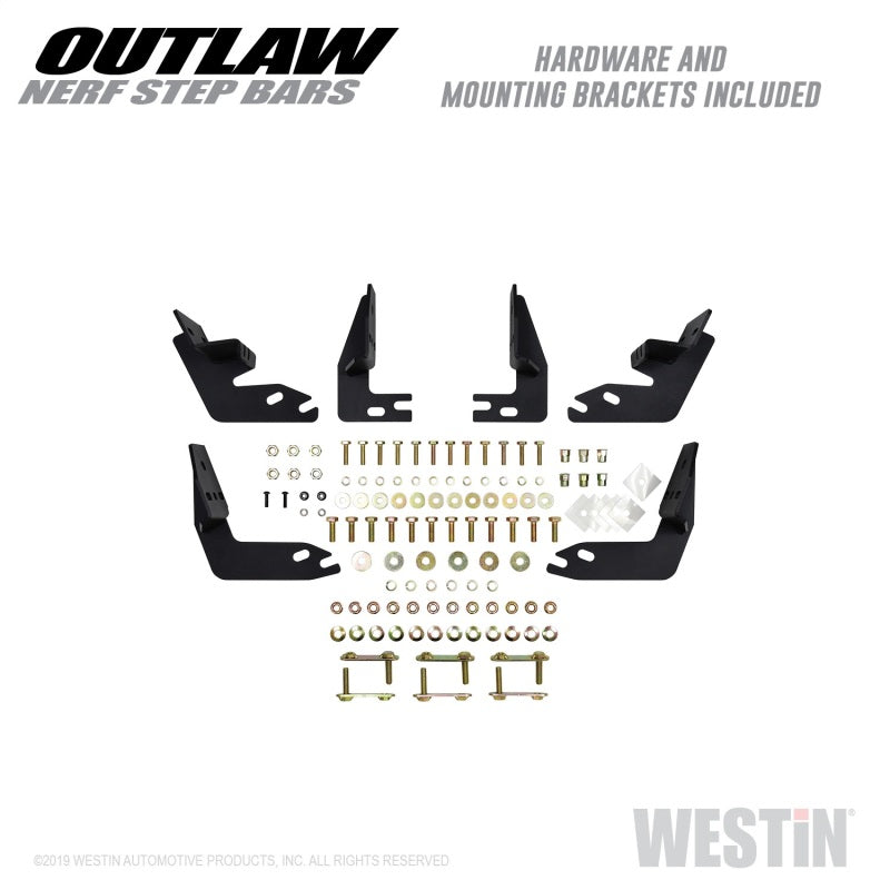 Westin Outlaw Nerf Step Bars (SIDE): Dodge Ram 1500 / 2500 / 3500 (09-23) / Ram 1500 Classic (19-23)
