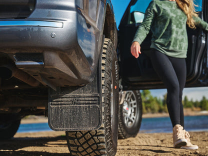 Husky Liners Universal 12in Wide Black Rubber Front Mud Flaps | Ford Ranger (19-26) (55001)