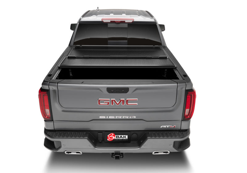 BAK F1 Hard Folding Tonneau Cover | Chevrolet Silverado 1500 (19-26) / ZR2 (22-26) / GMC Sierra AT4 (22-26) / AT4X (22-26) (772130)