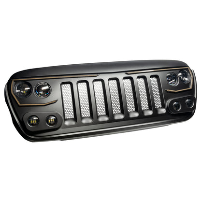 Oracle Lighting Vector Series Full LED Grille: Jeep Wrangler (18-23) / Gladiator (20-23)