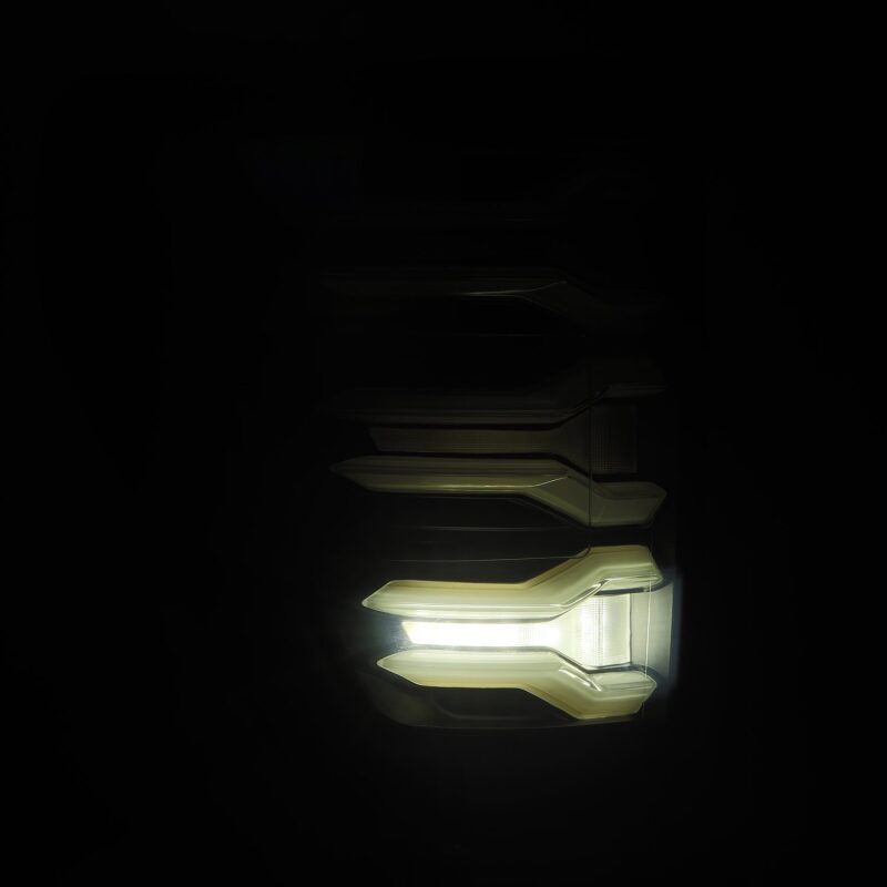 AlphaRex LUXX-Series LED Tail Lights Black-Red | Ford F150/F150 Raptor (21-23) (653030)