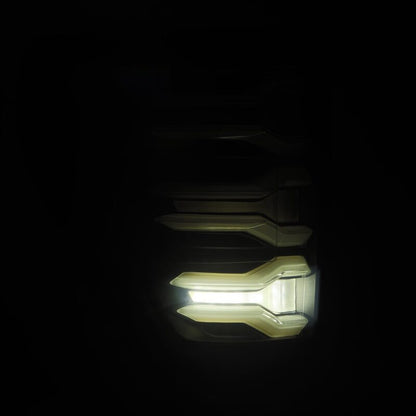 AlphaRex LUXX-Series LED Tail Lights Black-Red | Ford F150/F150 Raptor (21-23) (653030)