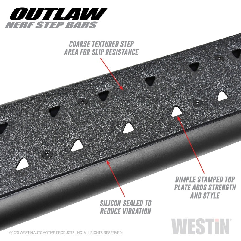 Westin Textured Black Nerf Step Bars: Jeep Gladiator 2020-2024