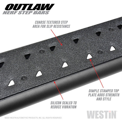 Westin Textured Black Nerf Step Bars: Jeep Gladiator 2020-2024