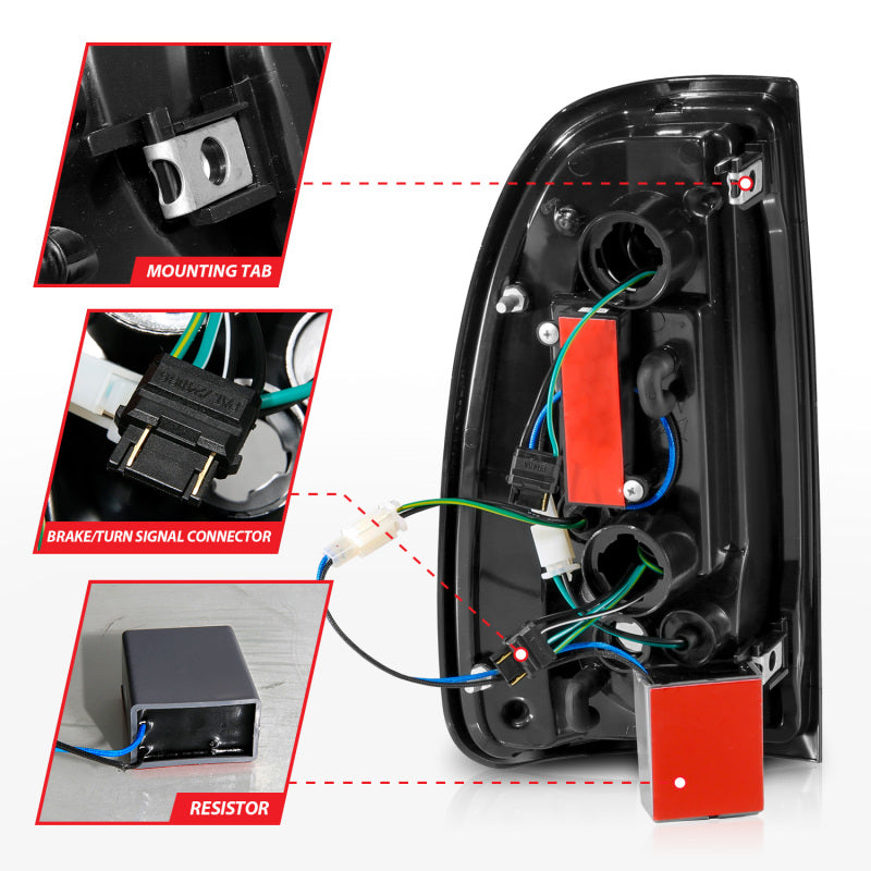 ANZO LED Tail Light w/ Light Bar Smoke Housing | Toyota Tundra (00-06) (311412)