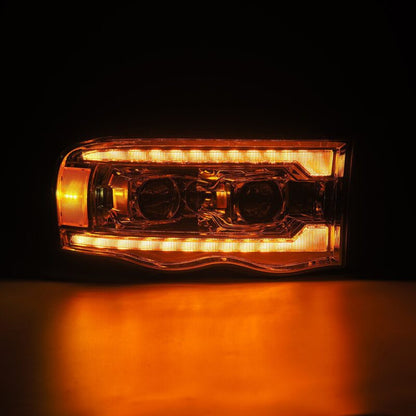 AlphaRex LUXX LED Projector Headlights (Chrome): Dodge Ram 1500 (02-05) & 2500/3500 (03-05)