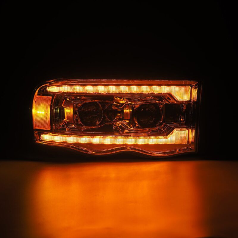 AlphaRex LUXX LED Projector Headlights (Chrome): Dodge Ram 1500 (02-05) & 2500/3500 (03-05)