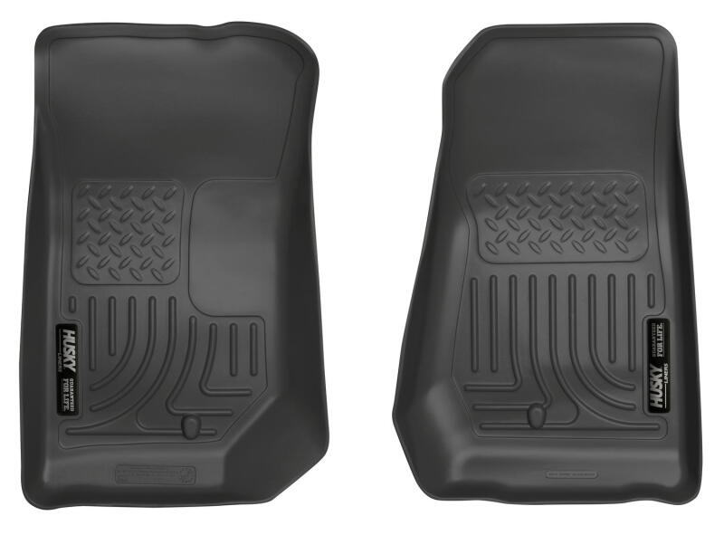 Husky Liners Black WeatherBeater Floor Liners: Jeep Wrangler 2007-2013