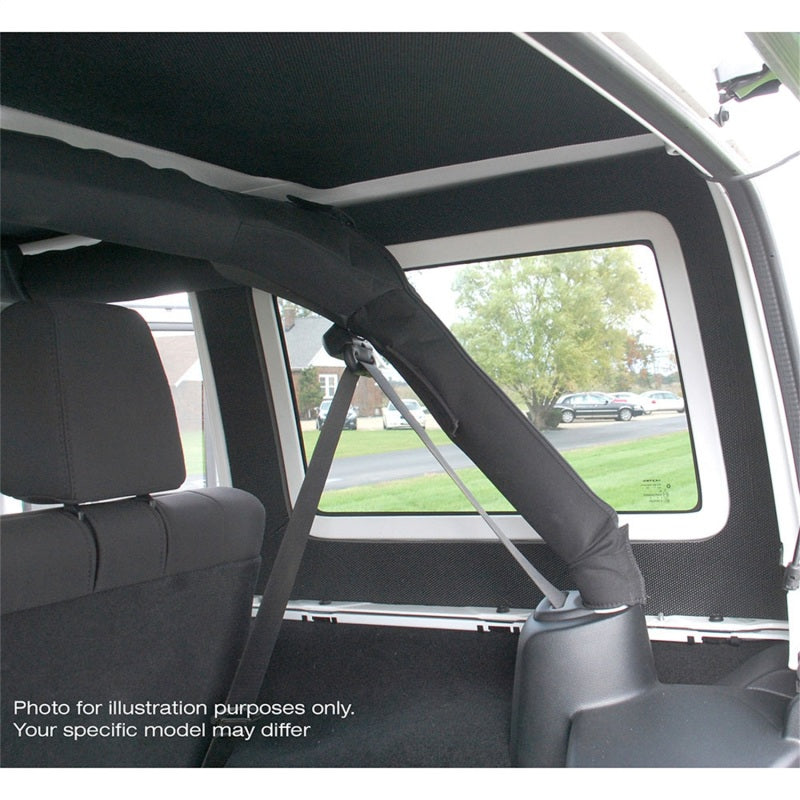 DEI Sound Deadening Rear Side Window Trim Kit (2-Piece): Jeep Wrangler (07-18) - White