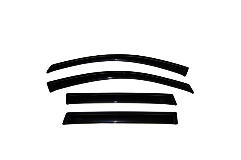 AVS Ventvisor Outside Mount Window Deflectors (4PC): Dodge Ram Crew Cab (09-18) - Smoke