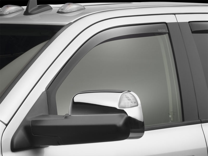 WeatherTech Dark Tint Side Window Deflectors (FRONT): Dodge Ram Crew/Quad Cab (09-18)