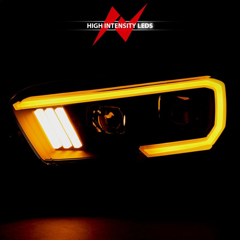 ANZO 2016-2017 Toyota Tacoma Projector Headlights w/ Switchback LED DRL | Toyota Tacoma (16-17) (111397)