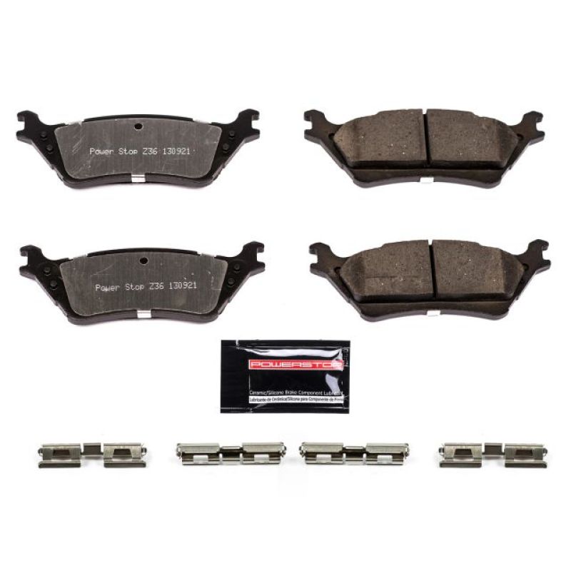 PowerStop Brake Pad Set | 2012–2019 Ford F-150 Rear Truck & Tow (Z36-1602)