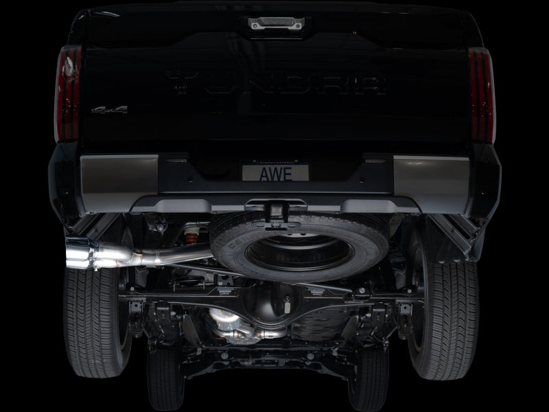 AWE 0FG Dual Exhaust System with Chrome Silver Tips | Toyota Tundra (22-26) (3015-32063)