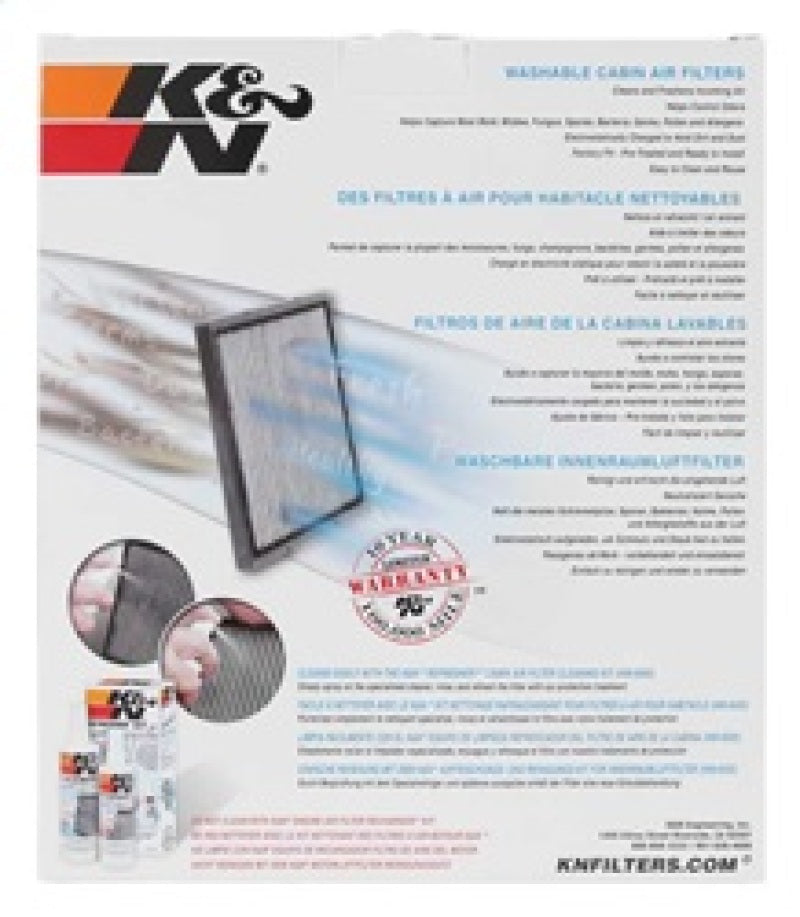 K&N Replacement Cabin Air Filter | Ford F-150 (15-16 / 17-20 / 21-23 / 24-26 / 17-20 Raptor / 21-23 Raptor / 22-26 Lightning (VF2049)