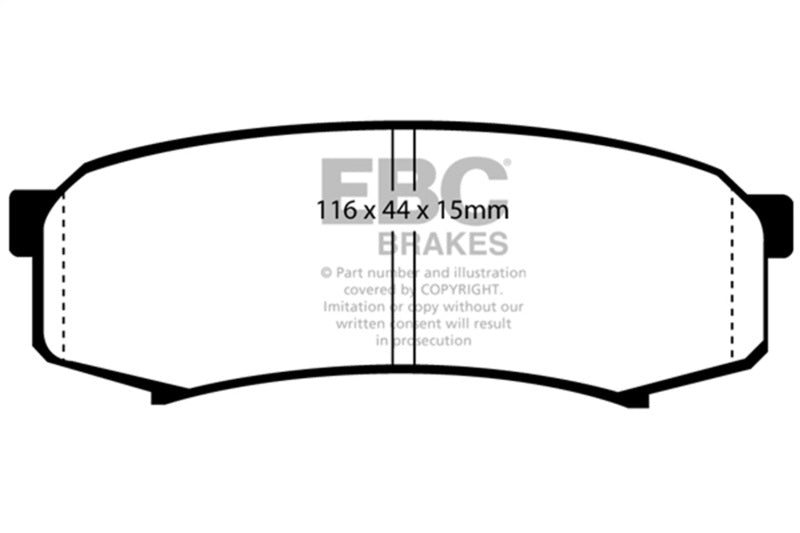 EBC Greenstuff Rear Brake Pads | 10+ Lexus GX460 4.6