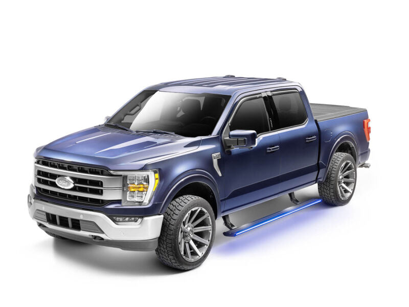 AMP Research 21-24 Ford F-150 PowerStep & LED Lighting | Ford F-150 (21-26) / Raptor (21-26) / Lightning (22+) (96152-01A)
