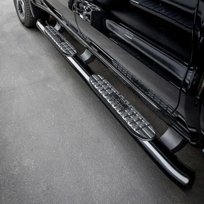 Westin PRO TRAXX 4 Oval Nerf Step Bars | Chevrolet Silverado 1500/2500HD/3500HD, GMC Sierra 1500/2500HD/3500HD (21-24125)