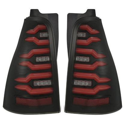 AlphaRex LUXX-Series LED Tail Lights Black Red | Toyota 4Runner (03-09) (690080)