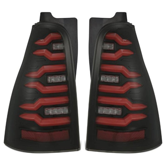 AlphaRex LUXX-Series LED Tail Lights Black Red | Toyota 4Runner (03-09) (690080)