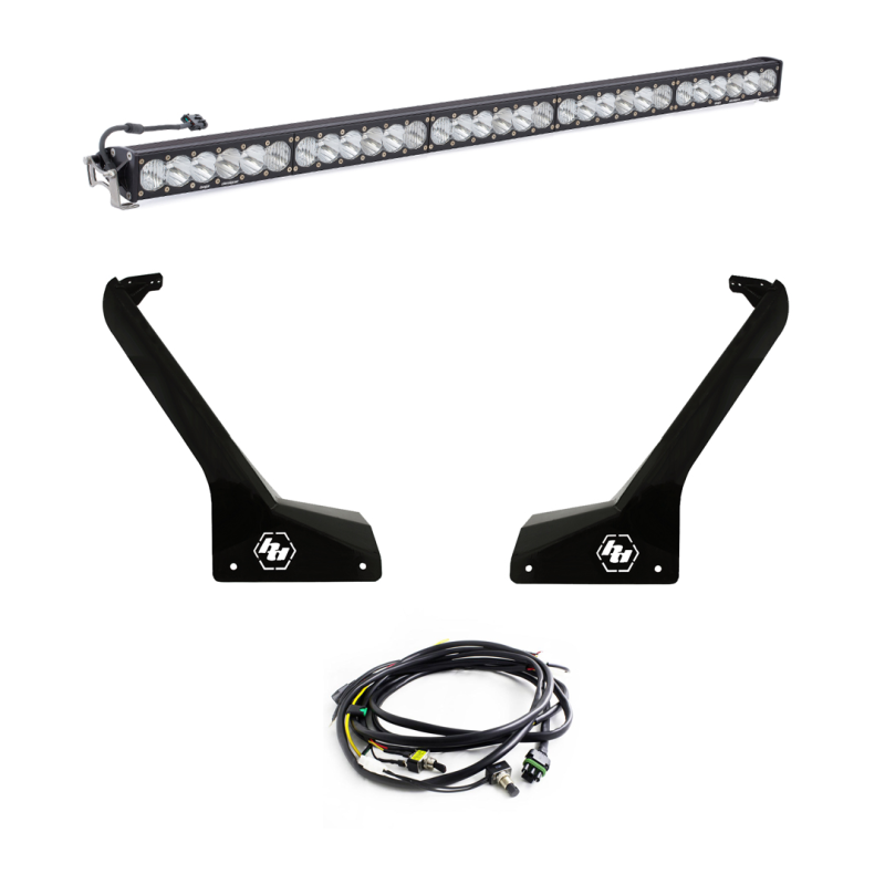 Baja Designs Roof Bar LED Light Kit: Jeep Wrangler (18-24) / Gladiator (20-24)