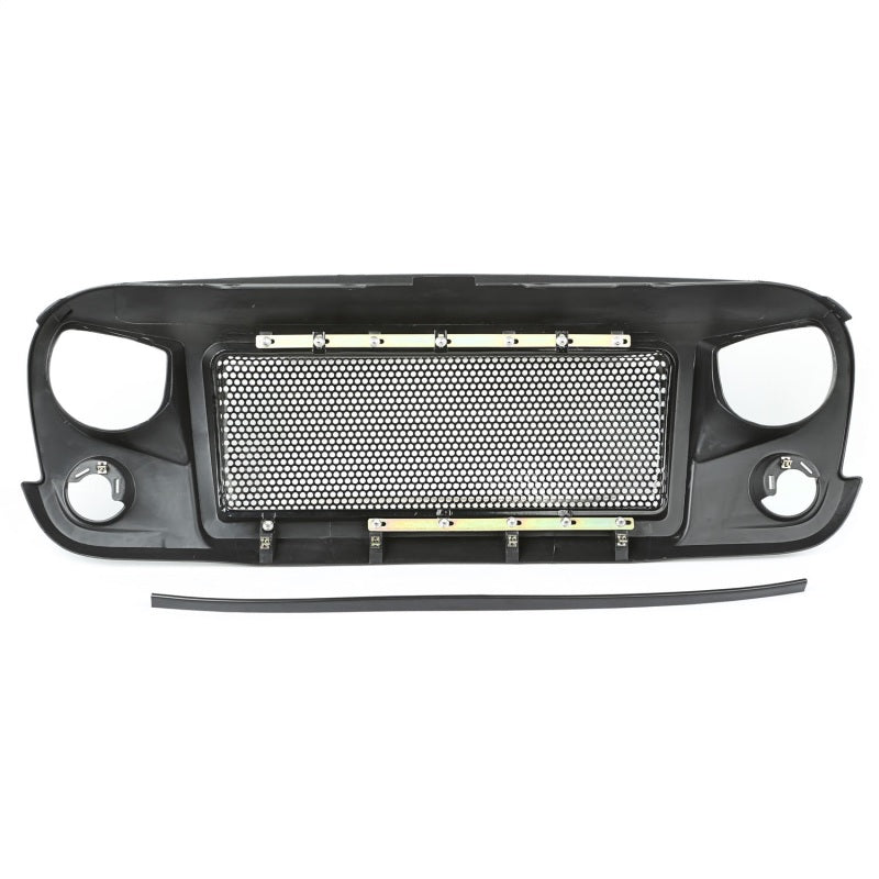 Rugged Ridge Spartan Satin Black Grille: Fits Most Jeep Wrangler Models (2007-2018)