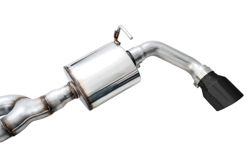 AWE Tread Edition Axleback Dual Exhaust Diamond Black Tips (REAR): Jeep Wrangler JK 2012-2018 3.6L