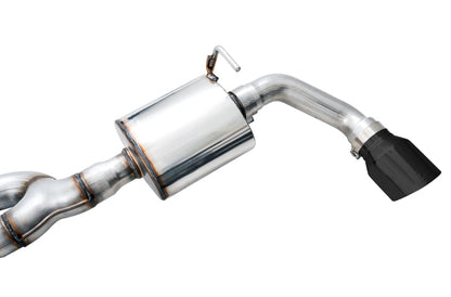 AWE Tread Edition Axleback Dual Exhaust Diamond Black Tips (REAR): Jeep Wrangler JK 2012-2018 3.6L