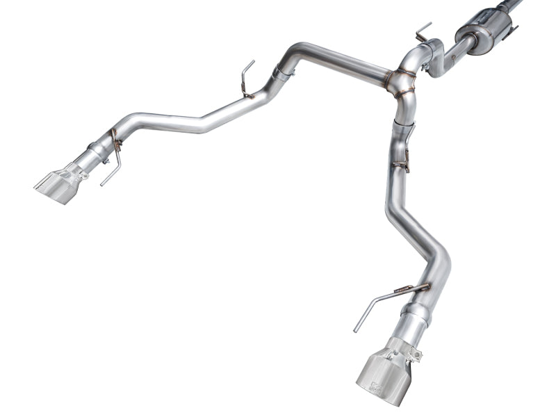 AWE Tuning 2021+ Ford F-150 Tremor Catback w/ Bumper Cutouts & Chrome Silver Tips | Ford F-150 (21-23) (3020-32402)