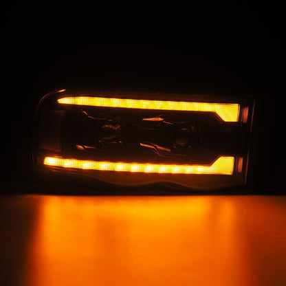 AlphaRex LUXX LED Projector Headlights (Alpha-Black): Dodge Ram 1500 (02-05) & 2500/3500 (03-05)