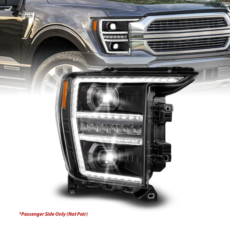 ANZO LED Projector Headlight w/ Switchback + Sequential | Ford F150 (21-23) (111594-R)