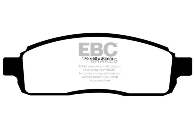 EBC Extra Duty Front Brake Pads | 04 Ford F150 4.2 (2WD) 6 Lug