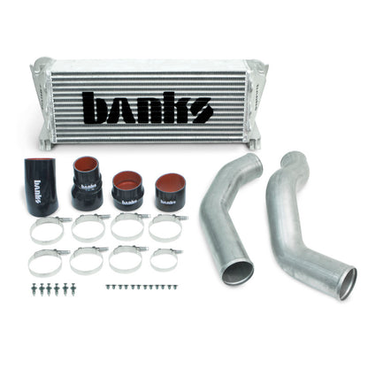 Banks Power Intercooler Upgrade Kit Raw (F&R): 13-18 RAM 2500/3500 6.7L Cummins