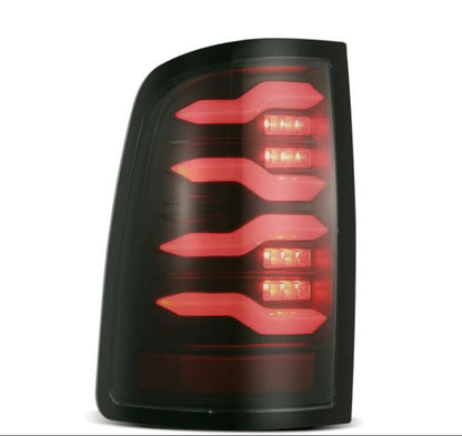 AlphaRex LUXX LED Tail Lights (Alpha-Black): Dodge Ram 2009 - 2018 (1500, 2500 & 3500)
