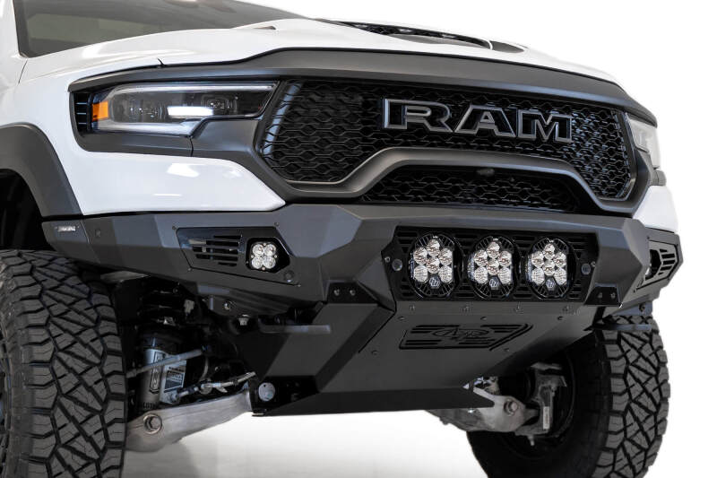Addictive Desert Designs Bomber Front Bumper (FRONT): Ram 1500 TRX (19-24) - Hammer Black