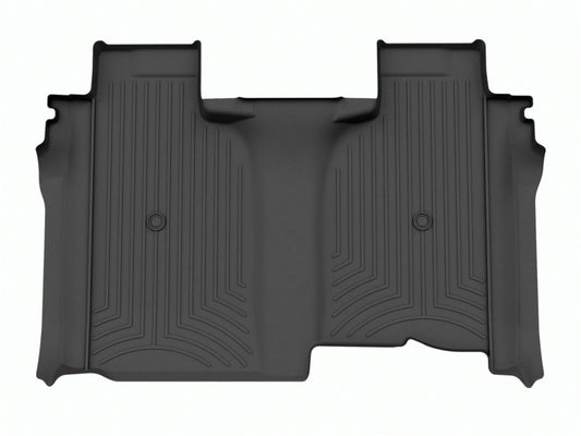 WeatherTech 2019+ Chevrolet Silverado 1500 Crew Cab Rear FloorLiner - Black