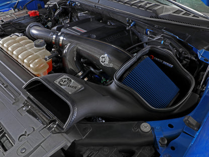 aFe Track Series Carbon Fiber Cold Air Intake w/ Pro 5R Filter | Ford F-150/Raptor (57-10010R)