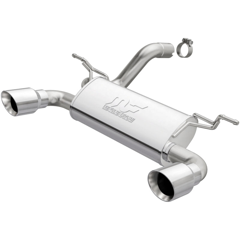 MagnaFlow Street Series Axle-Back Perf Exhaust Dual Polished Tips (REAR): Jeep Wrangler JL 2018-2024 2.0/3.6L