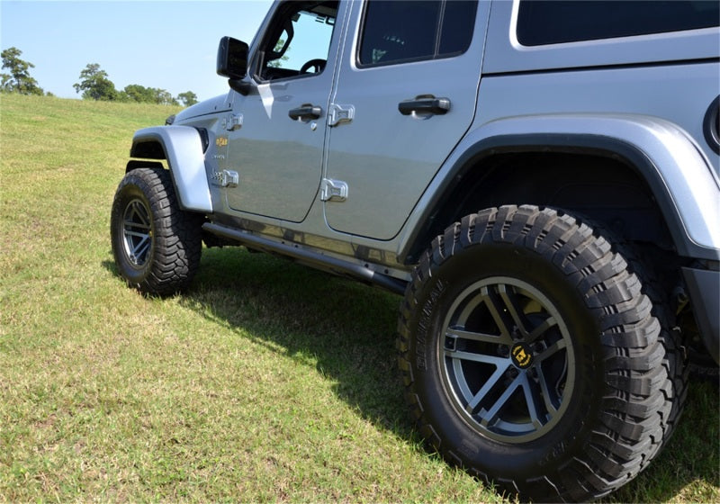 N-Fab TrailSlider Step System Textured Black (SIDE): Jeep Wrangler Unlimited JL 2018-2026