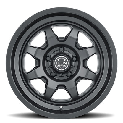 ICON Nuevo 17x8.5 / 6x5.5 / 25mm Offset / 5.75in BS Satin Black Wheel | Ford Ranger (19-26) / Ford Bronco (21-26) (8117859057SB)