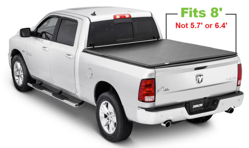 Tonno Pro 8ft Fleetside Tri-Fold Tonneau Cover | Dodge RAM 1500 (02-19) (42-204)