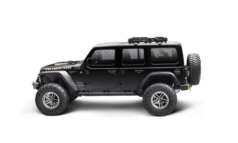 Bushwacker HyperForm Flat Fender Flares 4pc (F&R): Jeep Wrangler (18-24) - Black