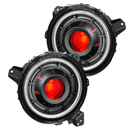 ORACLE Lighting Oculus Bi-LED Projector Headlights w/o Controller: Jeep Wrangler / Gladiator (07-26)