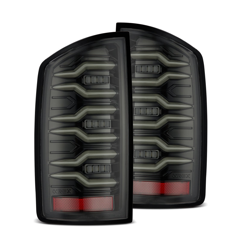 AlphaRex LUXX LED Tail Lights (Alpha-Black): Dodge Ram 1500 (02-06) & 3500 (03-06)