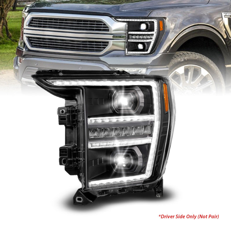 ANZO LED Projector Headlight w/ Switchback + Sequential | Ford F-150 (21-23) (111594-L)